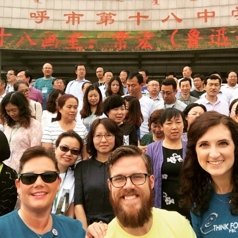 Educators designing authentic learning during an ARIE academy in China