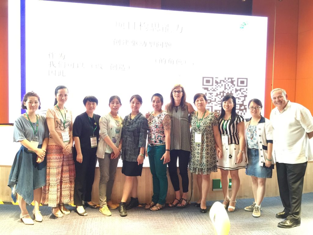 International educators developing project plans together