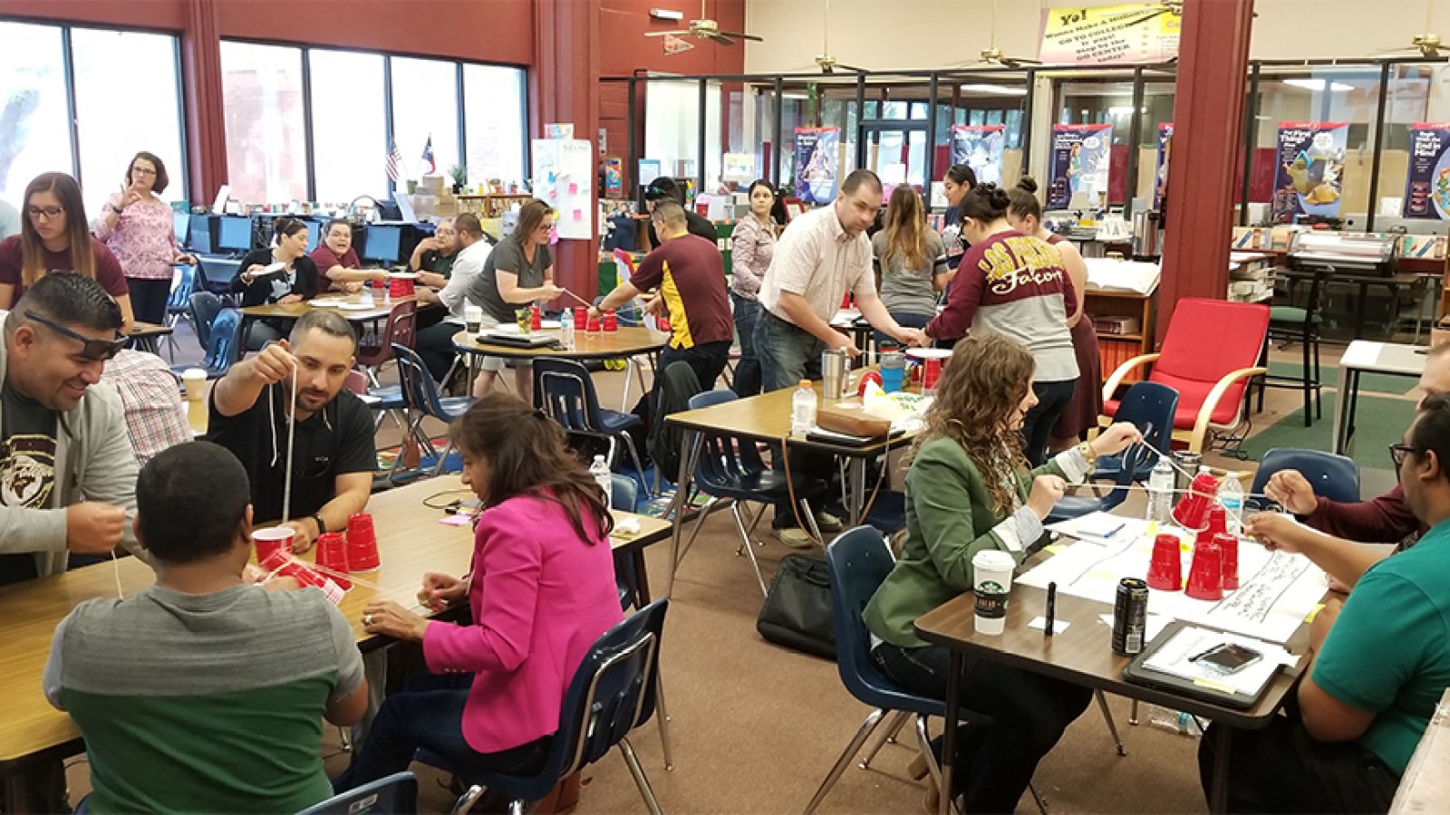 Educators collaborating during an ARIE professional learning academy