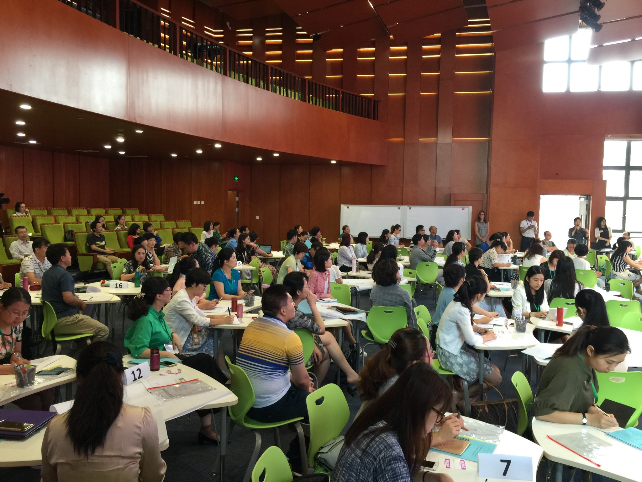 Educators taking part in a large ARIE professional learning academy in China