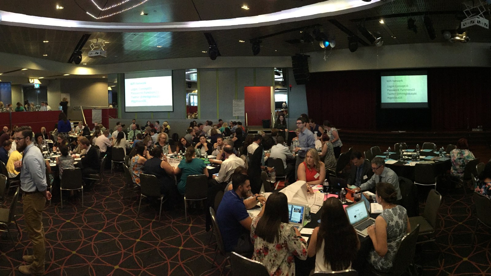A large group of educators participating in an ARIE professional learning academy