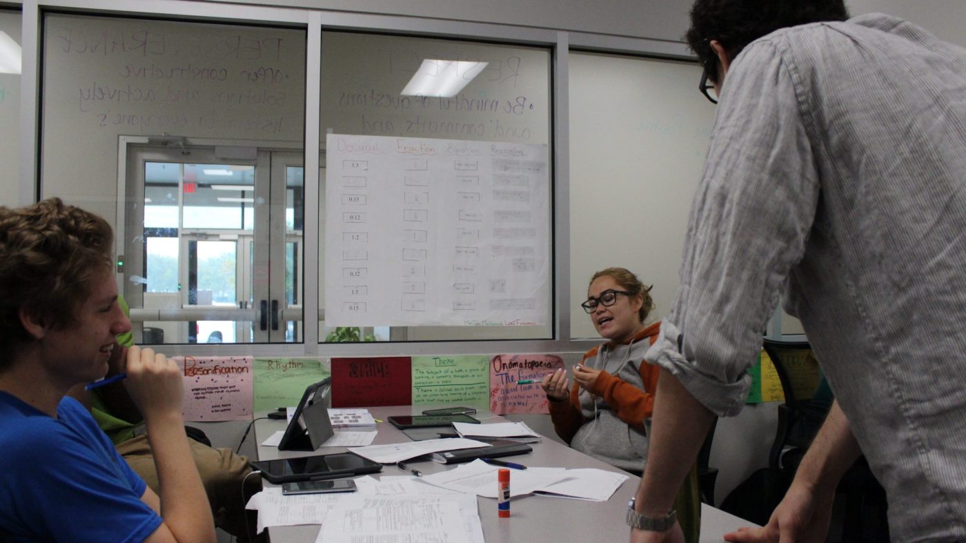Educators collaborating through project-based learning